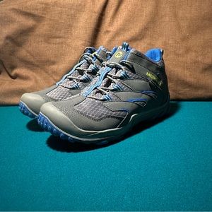 Merrell Men's Gray and Blue Hiking Shoes